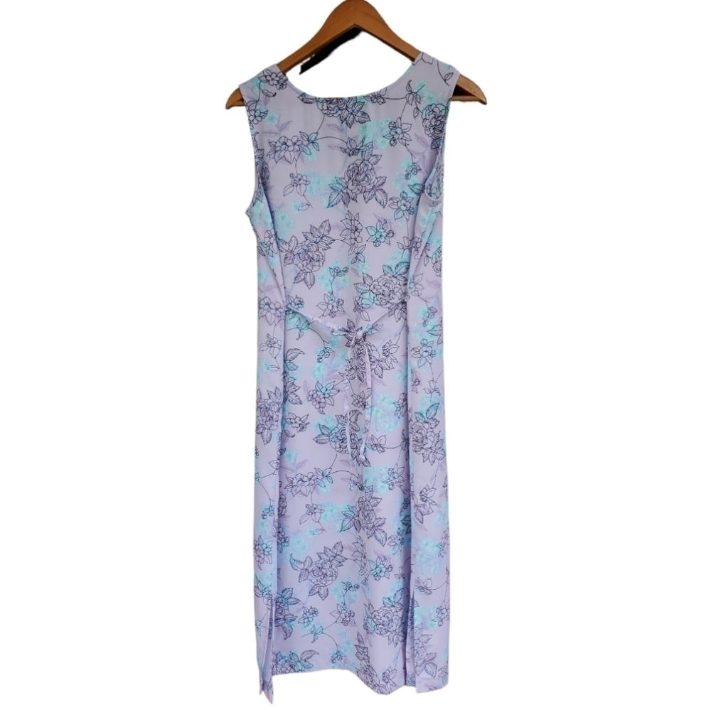 Vintage 90s Sag Harbor Floral Maxi Dress Size 10P - Picture 4 of 5